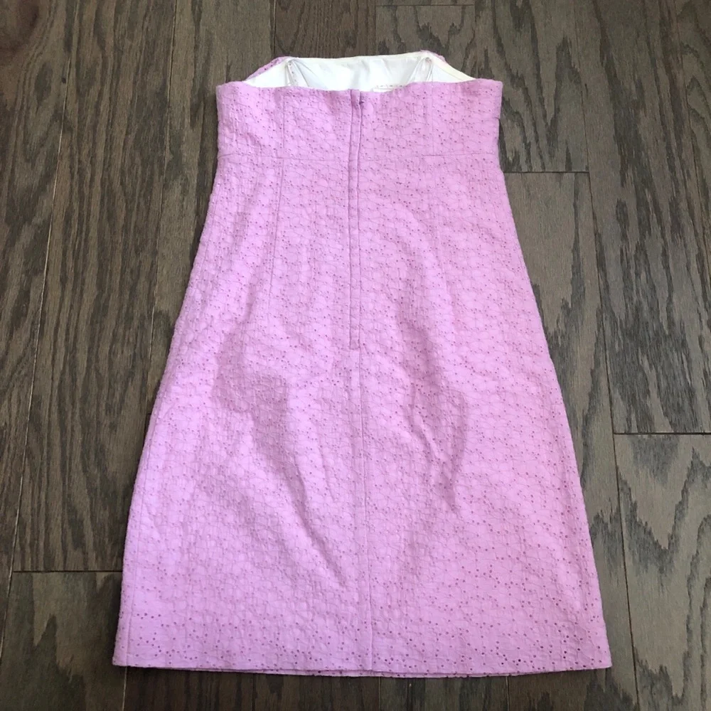 Lilly Pulitzer Brynne Dress Pink Daisy Eyelet - Picture 6 of 8